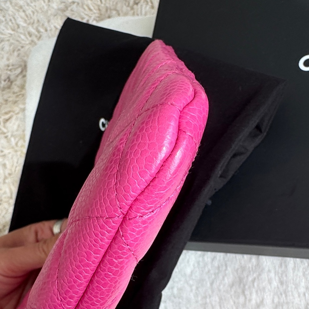 CHANEL Fuchsia Quilted Clutch - Picture 8 of 16